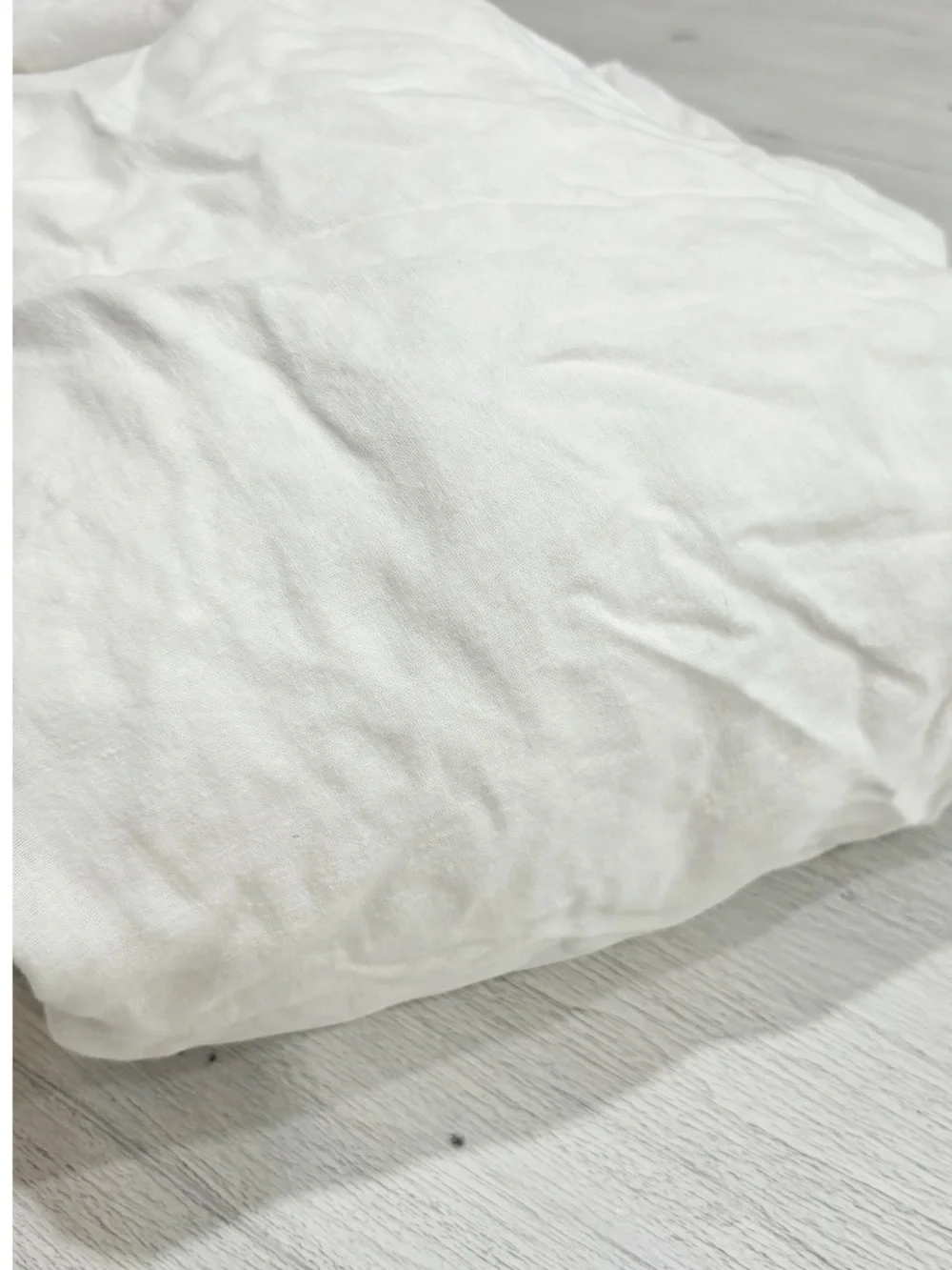 HEARTH & HAND MAGNOLIA Ivory Linen Cotton Blend Fitted Sheet Deep Pocket King